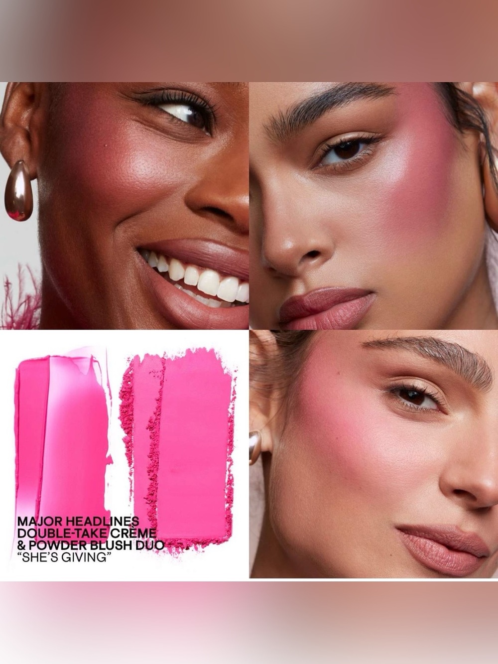 Patrick Ta Major Headlines Double-Take Crème & Powder Blush Duo - She’s Giving - Picture 3 of 11
